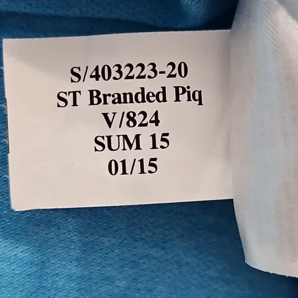 Banana Republic Men’s Size Large Short‎ Sleeve Polo Shirt Elephant Logo Sky Blue